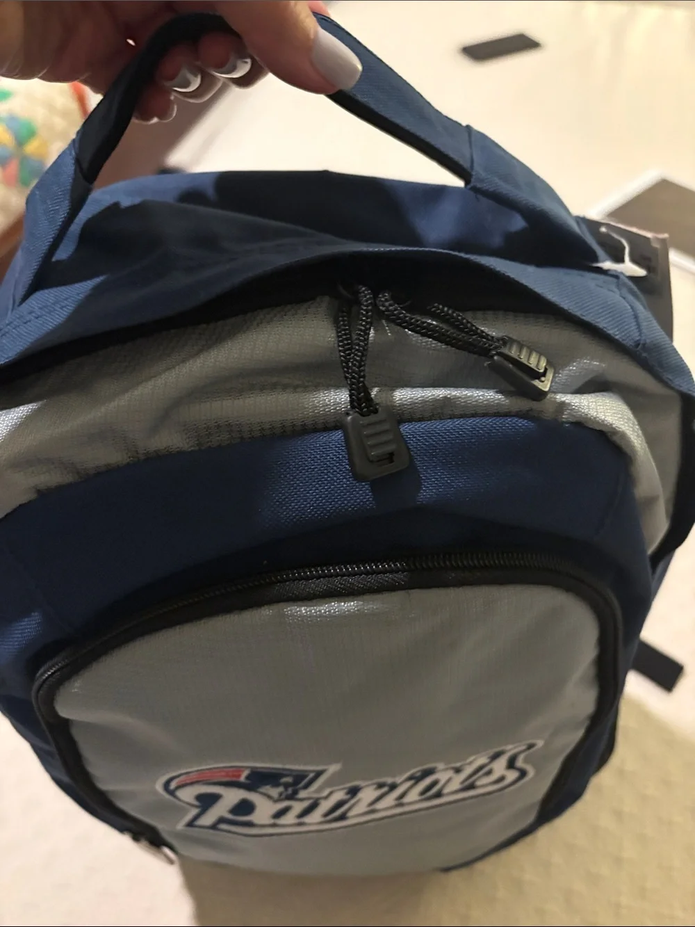 New England Patriots backpack book bag new tag FOOTBALL
